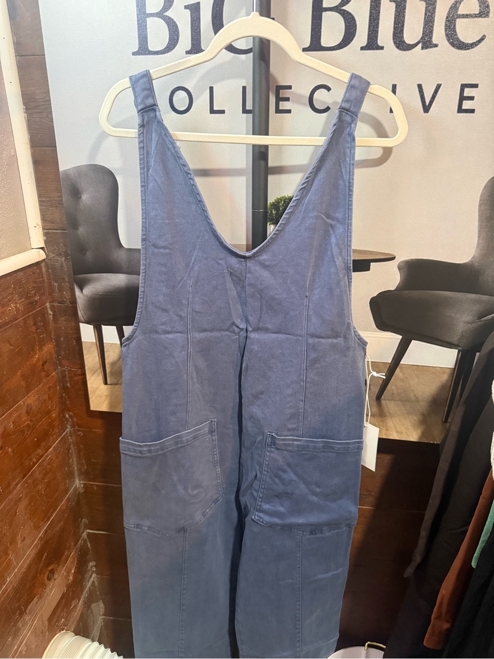 Zenana Outfitters Blue Denim Overalls